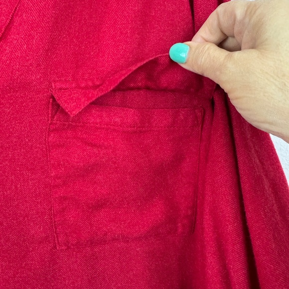 TORRID 'HARPER' Red Pullover 3/4 Button Sleeve Oversized Top / Size Plus 4 - Picture 5 of 15